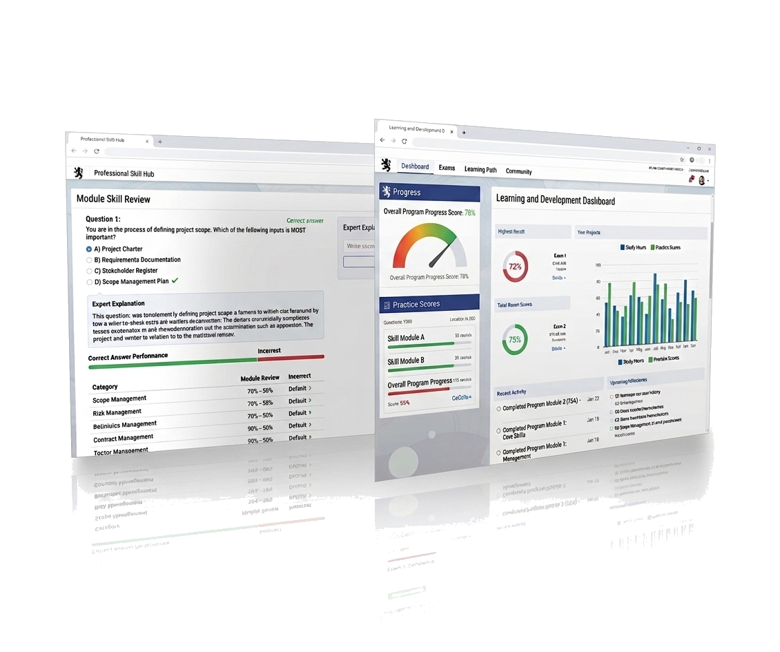 Rope Access Exam progress dashboard preview